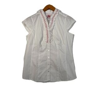 Trachten Blouse SPIETH & WENSKY Oktoberfest German Folk Top Womens US 6 Sm/EU 38